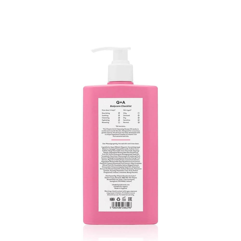 Q+A Vitamin Ace Cleansing Shower Oil 250ml
